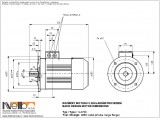 Rozměry 1LA709 IMB5 (přírubový s velkou přírubou) 