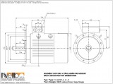 Rozměry 1LG4223-4,6,8 IMB5 (přírubový s velkou přírubou) 