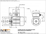 Rozměry 1MA708 IMB14FT (přírubový se střední přírubou) 